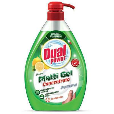 DET. PIATTI GEL CONC. C\DISP LIMONE VERDE 1 LT DUAL POWER LM9170