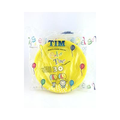PIATTO 205 TIM 30 PZ COLORE GIALLO