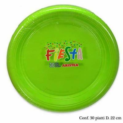 PIATTO 220 ARISTEA 30 PZ VERDE MELA      165259