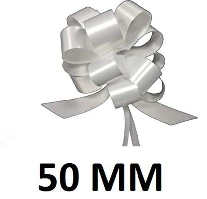 COCCARDA FIOCCO RAPIDO 50MM 20PZP53 BIANCO STAR