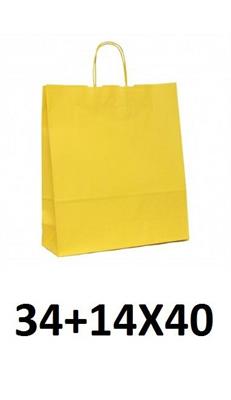 BORSA DI CARTA 34+14X40 SMART LIME GIALLO   71