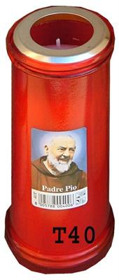 LUMINI VOTIVO T40 ECONOMICO ROSSO CERERIA AP. (20)