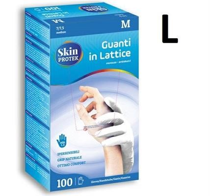 GUANTI LATTICE SKIN PROTEK CF 100 MIS. L  GU100L    BERICAH