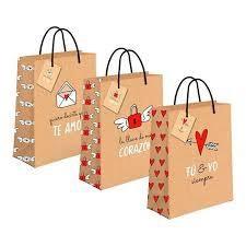 BORSA DI CARTA 23X10X18 CF.10 PZ TI AMO  STAR 17359