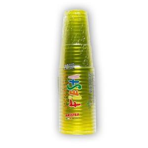 BICCHIERI ARISTEA 350CC 20 PZ GIALLI LINEA SLIM FIESTA PET    206055