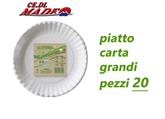 PIATTI 230 PAPER TR BIANCO CF20 LINEA NATURIA ARISTEA C723100