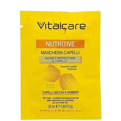 MASCHERA PER CAPELLI MONODOSE BUSTINA 25ML VITALCARE NUTRIENTE