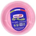PIATTO PIANO 220 25PZ COLORE ROSA DOPLA 11837