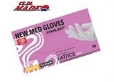 GUANTI LATTICE 100pz NEW MED STARLIGHT SENZA TALCO (M)
