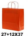BORSA DI CARTA SA.BI. 27+12X37 MANICO RITORTA 32gr ARANCIO