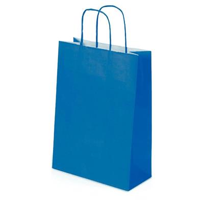 BORSA DI CARTA 36+12X41 M/RITORTA 42gr SA.BI. BLU ELETTRICO