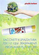 SACCHETTI X SPAZZATURA 70X110 10pz TRASPARENTI PF