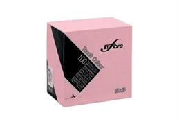 TOVAGLIOLI 25X25 2veli COLORE ROSA 100pz INFIBRA I-0491