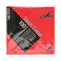 TOVAGLIOLI 25X25 2veli COLORE ROSSO 100pz INFIBRA I-0264