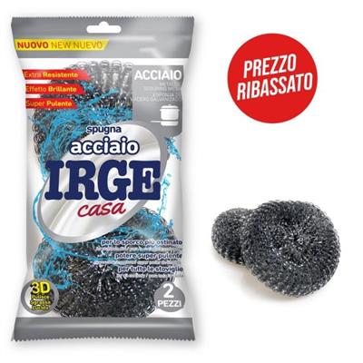 SPUGNA ACCIAIO 2pz IRGE