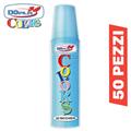 BICCHIERI 200CC AZZURRO CONF. 50PZ DOPLA  02457