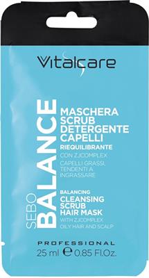 MASCHERA VITALCARE 25ml+SCRUB ESFOLIANTE SEBO BALANCE
