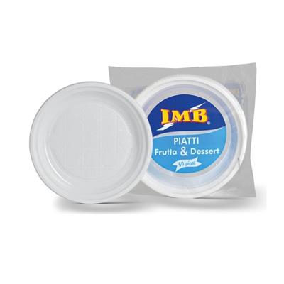 PIATTO DESSERT & FRUTTA BIANCHI 25pz USA RIUSA IMB