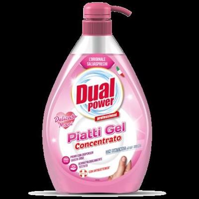 DET. PIATTI GEL CONC. DUAL POWER C/D 1lt DELICATO MANI LM9175