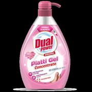 DET. PIATTI GEL CONC. DUAL POWER C/D 1lt DELICATO MANI LM9175