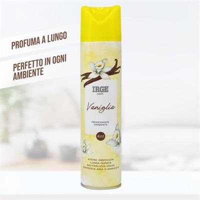 DEO SPRAY AMBIENTE IRGE 300ml VANIGLIA NERA