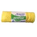 SACCHETTI PER SPAZZATURA 70X110 10pz ECOFOR GIALLO PLASTIK FORTORE