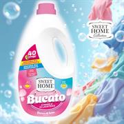 DET. LAVATRICE & MANO 2000ml 40lav SWEET HOME GOCCE DI SETA