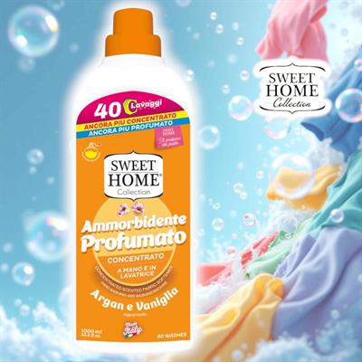 AMMORBIDENTE CONCENTRATO 1000ml 40lav SWEET HOME ARGAN & VANIGLIA