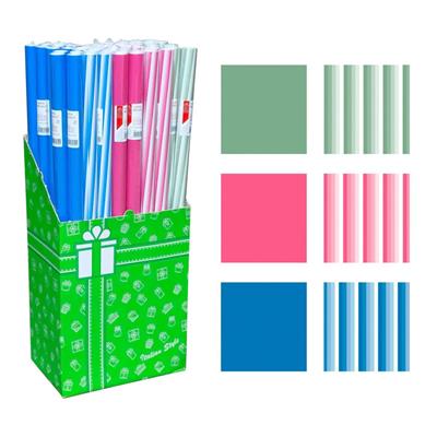 CARTA REGALO ROTOLO 70cm x 2mt. Conf 60pz ASSORTITO GENERICO RG4 COOL