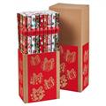 CARTA REGALO ROTOLO 70cm x 2mt. CF 60pz ASSORTITO NATALE MONDO ROSSO