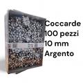 COCCARDE METALL.MM.10 BRIZZOLARI 100pz COL 04 ARGENTO