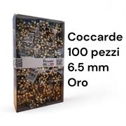 COCCARDE METALL.MM.6,5 BRIZZOLARI 100pz COL 03 ORO