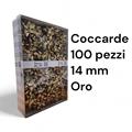 COCCARDE METALL.MM.14 BRIZZOLARI 100pz COL 03 ORO