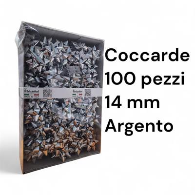 COCCARDE METALL.MM.14 BRIZZOLARI 100pz COL 04 ARGENTO