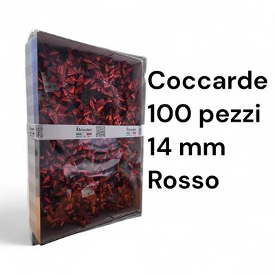 COCCARDE METALL.MM.14 BRIZZOLARI 100pz COL 07 ROSSO