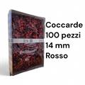 COCCARDE METALL.MM.14 BRIZZOLARI 100pz COL 07 ROSSO