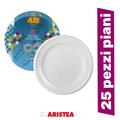 PIATTO ARI-RIU' 25 PZ PIANO220 ECO ARISTEA BIANCO 153903