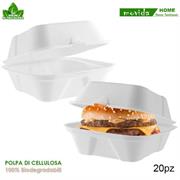 PIATTI BIO S PANINO 15x15x8,5 20 PZ MOVIDA 64465 HAMBURGER