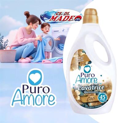 DET. LAVATRICE IGIENIZZANTE PURO AMORE 45lav ORO