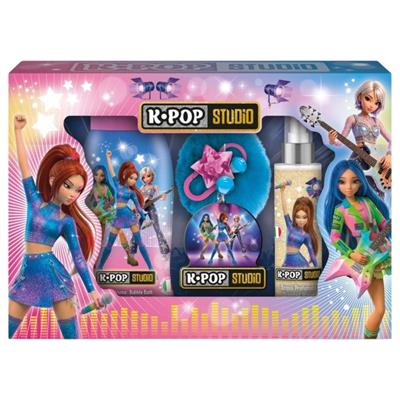CONF. REGALO K-POP STUDIO GIFT SET PORTACHIAVI PON PON-CHARMS-NATALE